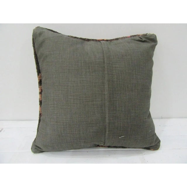 Turkish Handmade Distressed Turkish Pillow Cover For Sale - Image 3 of 4