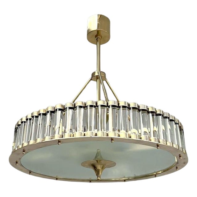 21st Century Murano Drum Chandelier by Fabio LTD For Sale