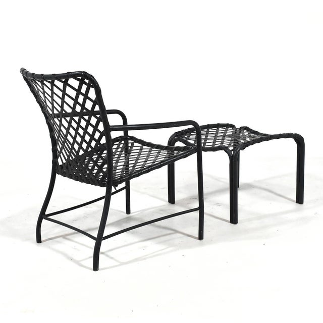 Metal Brown Jordan Tamiami Lounge Chair & Ottoman For Sale - Image 7 of 10
