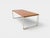 1990s Large Industrial Dining Table Wood and Chrome Base, 1990s For Sale - Image 5 of 9
