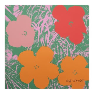 1986 Carnegie Museum of Art Andy Warhol Flowers 65 Lithograph For Sale
