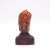 Chestnut Horn Carving of Guan Yin on Hardwood Base, China Circa 1920 For Sale - Image 8 of 8