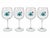 Mid 20th Century Set of 4 Vanderbilt Whitney Estate Jockey Silks Wine Glasses For Sale - Image 5 of 10