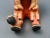 Orange Mid 20th Century Toya Jemez Pueblo Native American Storyteller Six Children Pottery Sculpture For Sale - Image 8 of 10