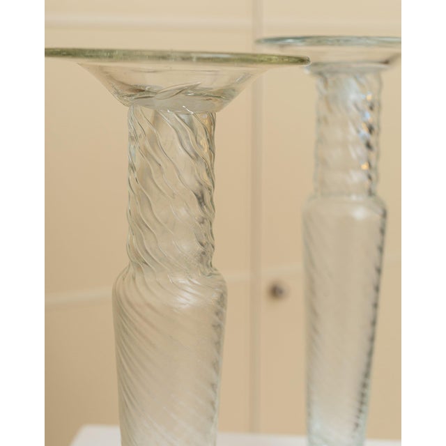 Candleholders in Murano Glass by Franco Moretti, Italy, 1960s, Set of 2 For Sale - Image 4 of 11