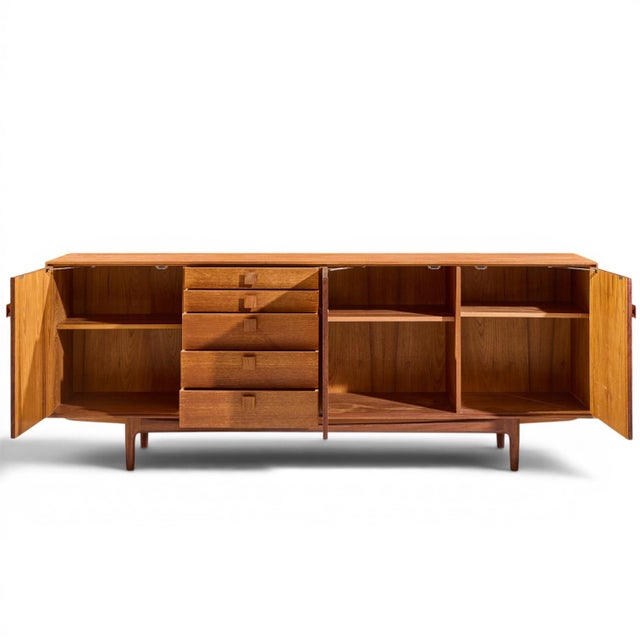 Kofod Larsen for G Plan Mid Century Danish Teak Sideboard Credenza For Sale In Chicago - Image 6 of 12