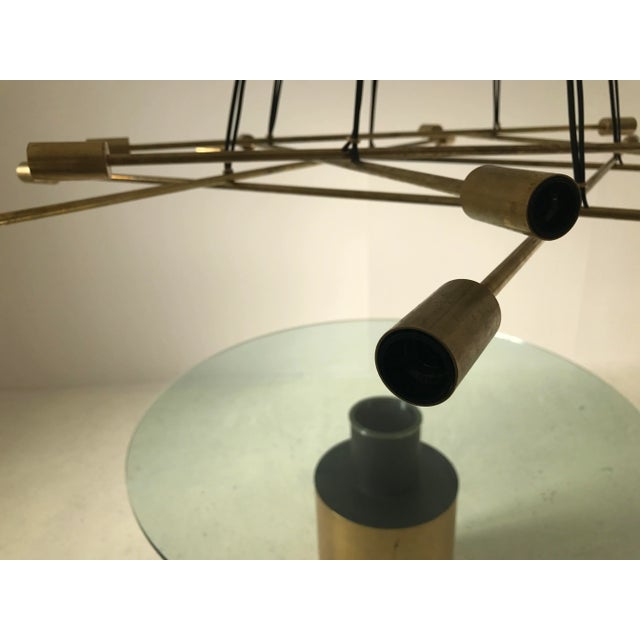 Mid-Century Modern Modern Stilnovo Style Chandelier For Sale - Image 3 of 8