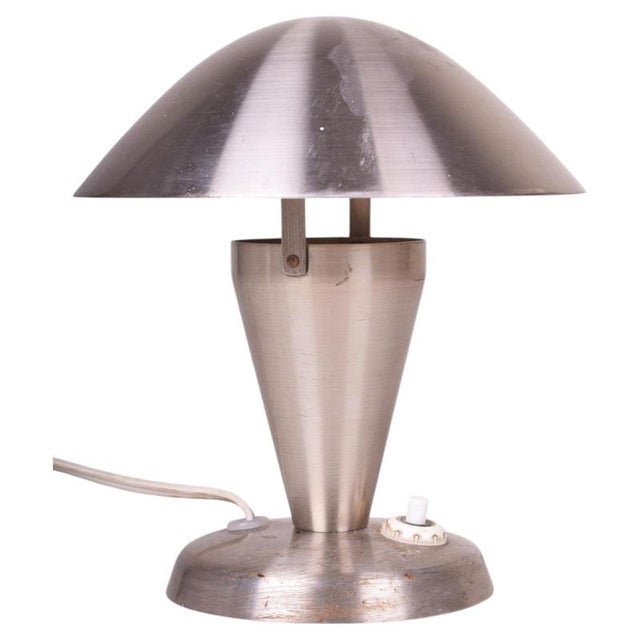 Mid-Century Table Lamp in Chrome by J. Hůrka for Napako, Czech, 1960s For Sale - Image 8 of 8