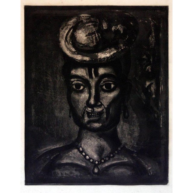 Georges Rouault, Femme Affranchie A' Quatorze Heures Chante Midi, 1940s, Etching For Sale