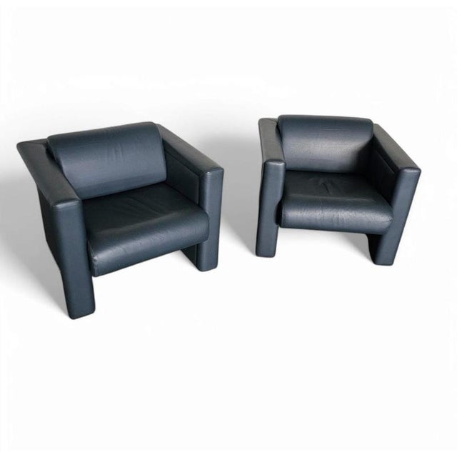 Leather Chairs by Trix and Robert Haussmann for Knoll, Set of 2 For Sale - Image 18 of 18
