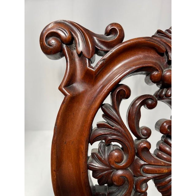 Napoleon III Chaise Lounge in Carved Mahogany, 1800s For Sale - Image 11 of 15