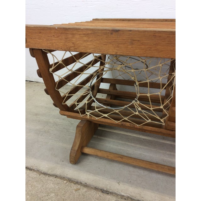 Wood Vintage Repurposed Wooden Lobster Trap Coffee Table For Sale - Image 7 of 12