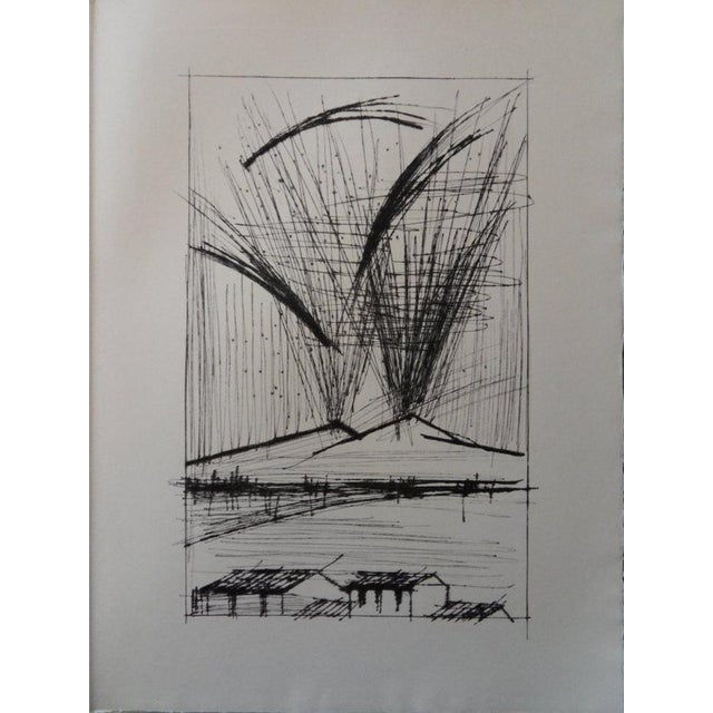 Bernard Buffet, Mount Vesuvius, Etching For Sale