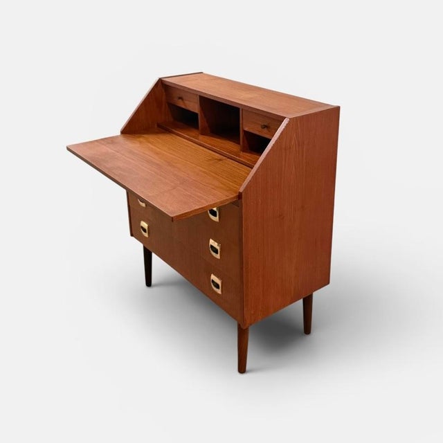 Danish Teak Secretary, 1960s For Sale - Image 10 of 16