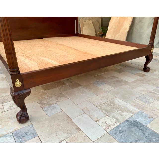 Baker Furniture Historic Charleston Four Post Mahogany King Size Bed