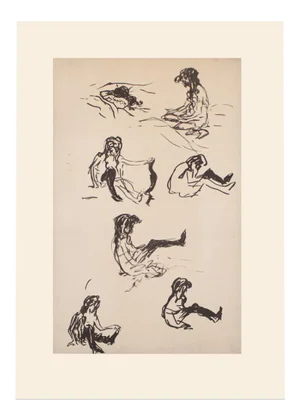 1959 Pierre Bonnard "Studies", First Edition Lithograph