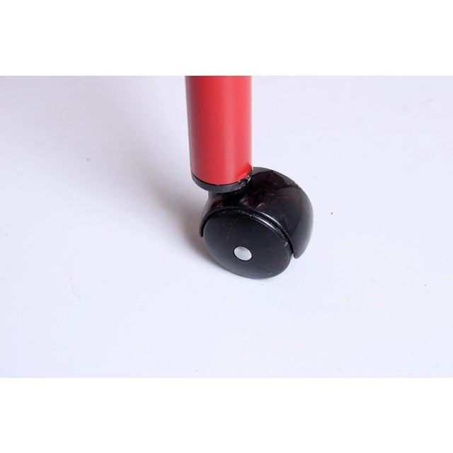 Postmodern Red Metal Trolley by Habitat, 1980s For Sale - Image 12 of 13