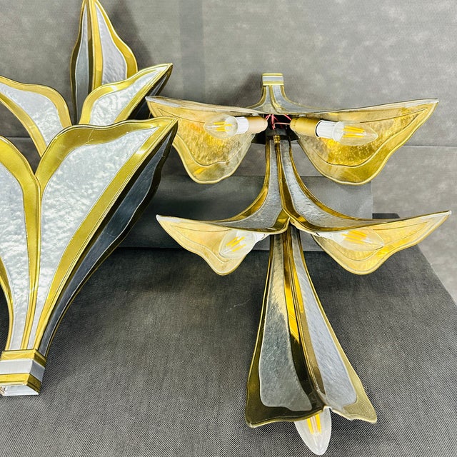 Henri Fernandez 1970s Henri Fernandez Wall Sconces - A Pair For Sale - Image 4 of 7