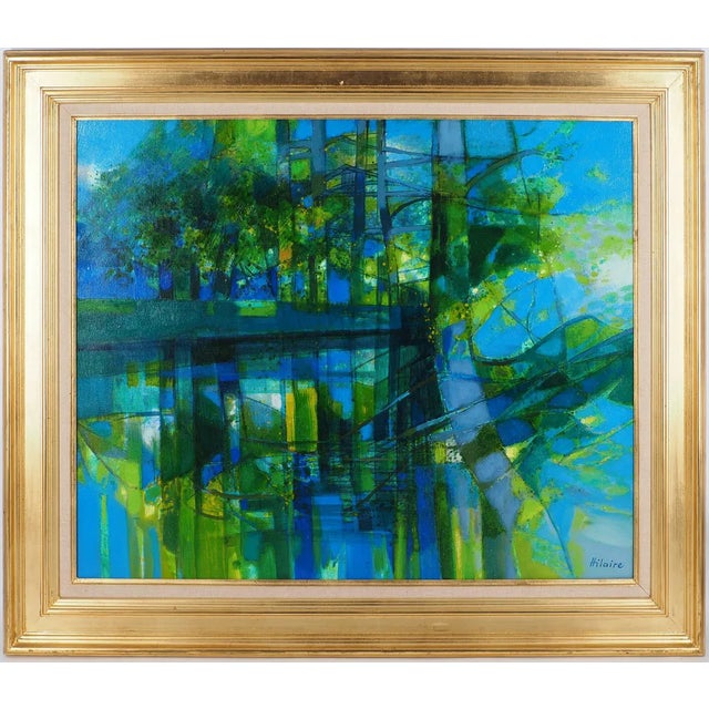 Camille Hilaire, Normandy, Banks of the Eure, Oil on Canvas, Framed For Sale