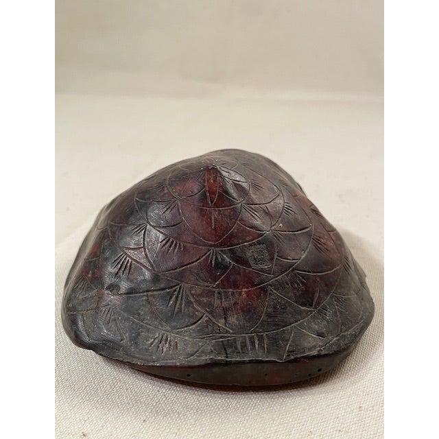 A Very Unique Chinese Ceramic Depicting a Smiling Hotai & Child Sheltering Under a Tortise Shell For Sale - Image 10 of 14