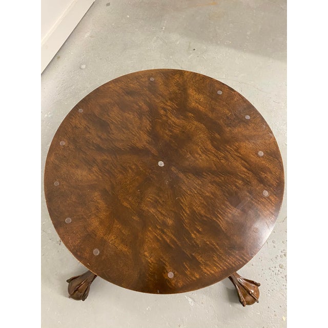 Traditional Henredon Pink Marble Ball and Claw Leg Cocktail Table