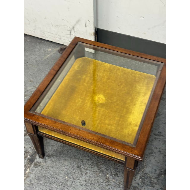 Saffron Vintage Brandt Display Curio Side Tables, Pair For Sale - Image 8 of 12