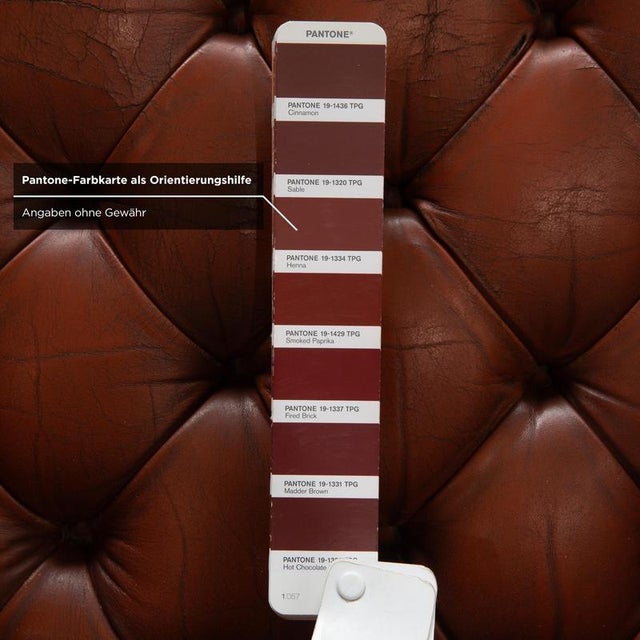 Chesterfield Club Chair in Leather For Sale - Image 10 of 15