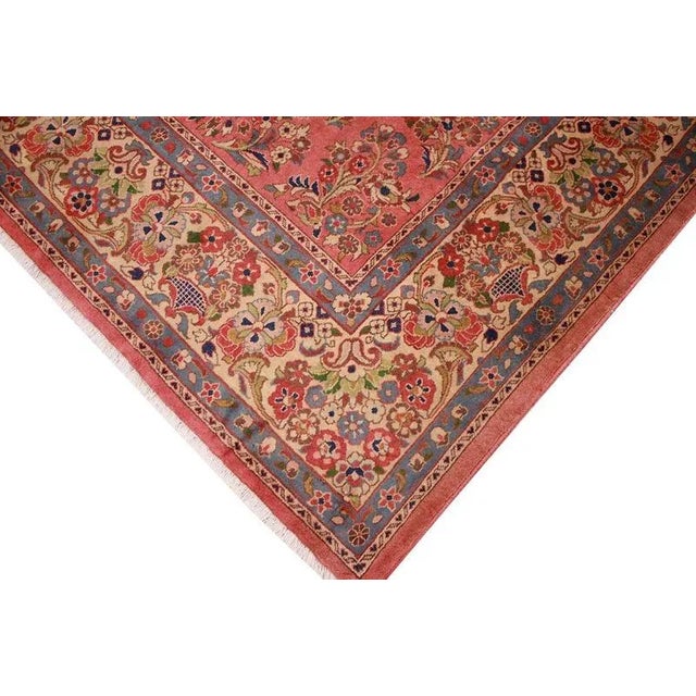 Middle Eastern Hand-Knotted Sarough Rug in Wool For Sale - Image 5 of 10