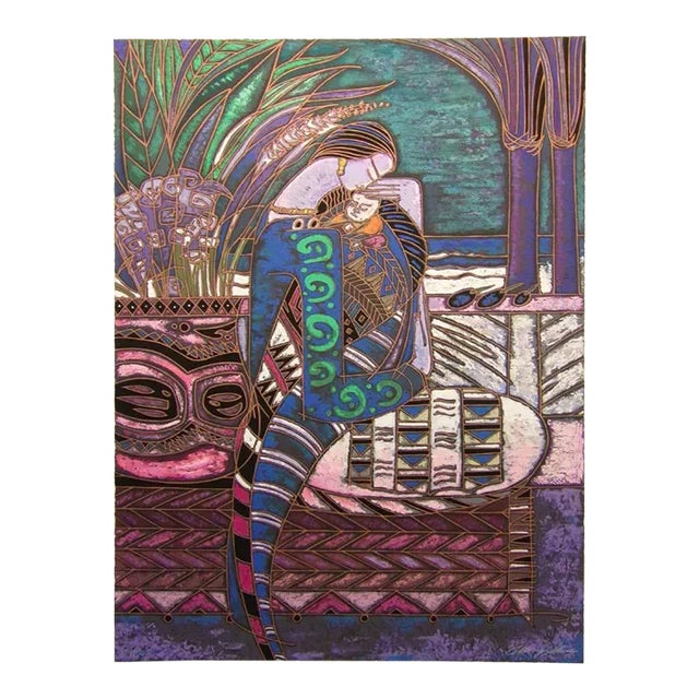 Wong Shue "My Child My Love" Serigraph on Paper Hand Signed For Sale