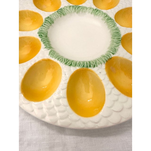 Farmhouse Vintage Deviled Egg Serving Dish For Sale - Image 3 of 5