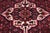 1980s Shabby Chic Tabriz Red/Beige Wool Rug - 6'9'' X 9'11'' For Sale - Image 5 of 10