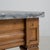 Gold 19th Century France Golden Oak Fluted-Leg Marble-Top Side Table For Sale - Image 8 of 11