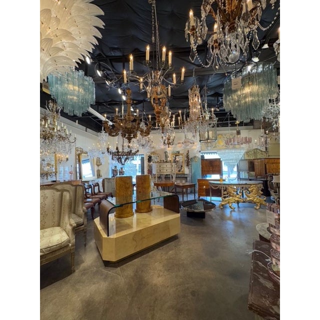 Early 21st Century Modern Fontana Green Murano Glass "Tronchi" Chandelier For Sale - Image 5 of 6