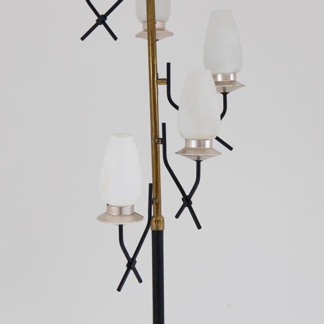 Italian Floor Lamp with Five Lights, 1950s For Sale - Image 6 of 9