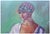 Portrait of a Woman in Purple - Parisian Art Deco Female Figurative by Dominique Amendola For Sale - Image 4 of 5