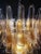 Italian Amber Murano Glass Petal Chandelier For Sale - Image 4 of 8