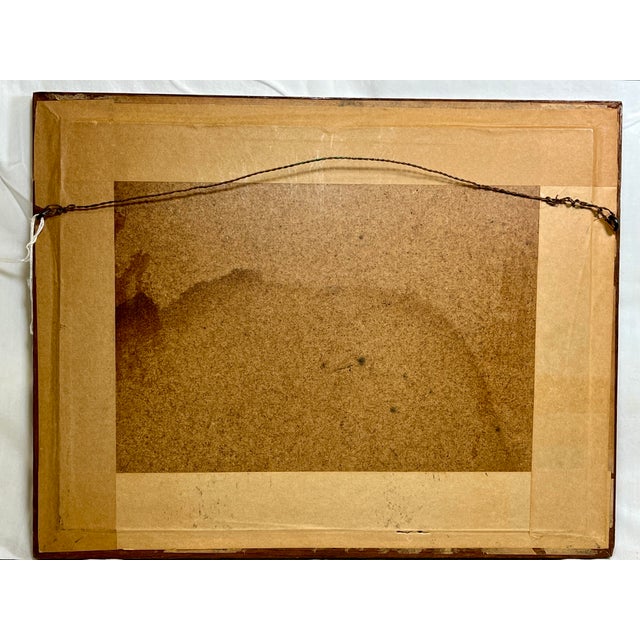 Antique Coastal Landscape Watercolor Painting Signed by W J Gibbs - Circa 1901 For Sale - Image 10 of 10