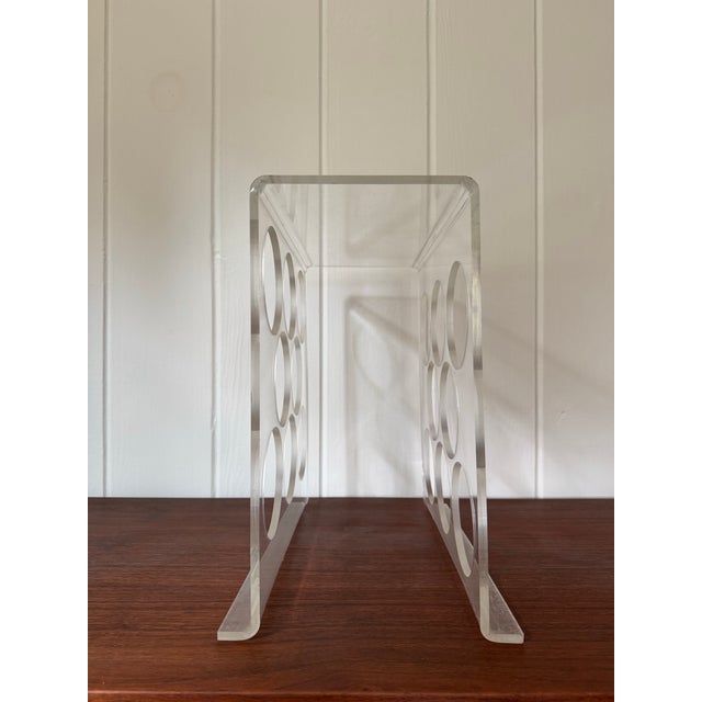 1970s Postmodern Lucite Wine Rack For Sale In Philadelphia - Image 6 of 9