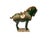 Asian Oriental Ceramic Sancai Green Brown Beige Fengshui Artistic Figure For Sale - Image 3 of 11