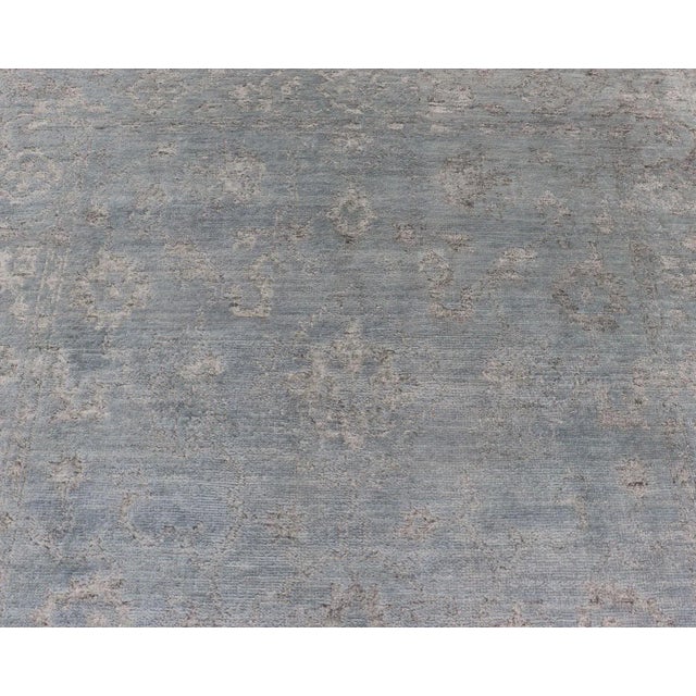 Hand-Knotted Wool Rug by Keivan Woven Arts, Floral Design, 6' X 9' For Sale - Image 9 of 13