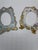 This is a lovely pair of antique hand-painted porcelain picture frames, dating to the late 19th century, with wonderfully...