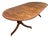 Large Twin Pillar Mahogany Dining Table, 1910 For Sale