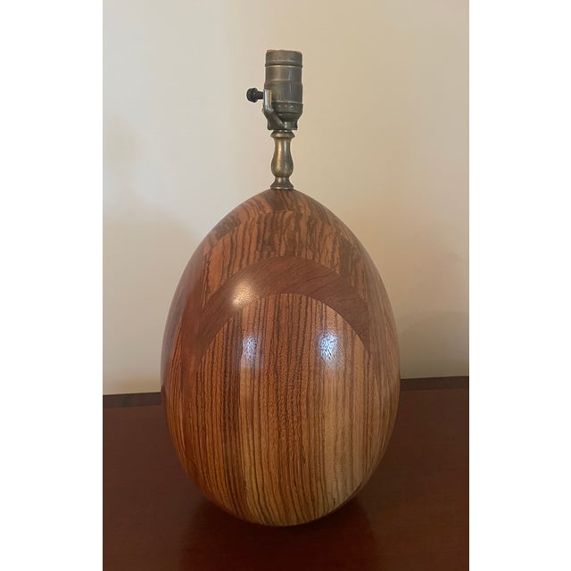 Mid 20th Century Mid Century Walnut Lamp For Sale In Charleston - Image 6 of 6