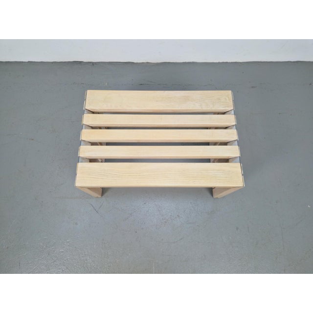 Slat Bench Coffee Table by Walter Antonis for 't Spectrum, 1970s For Sale - Image 10 of 13