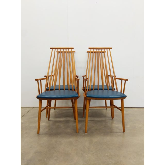 Set of 4 Vintage Danish Modern Armchairs For Sale In New York - Image 6 of 8