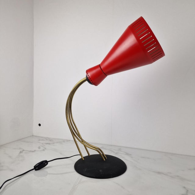 1950s Adjustable Desk Lamp from Bag Turgi, Switzerland, 1950s For Sale - Image 5 of 18