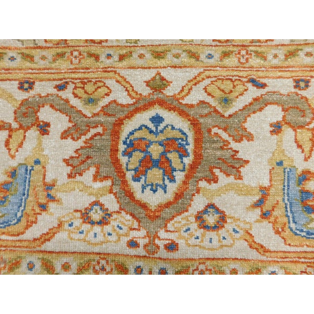 Ivory Vintage Ziegler Style Handmade Rug. 8'2"x 10'3" For Sale - Image 8 of 17