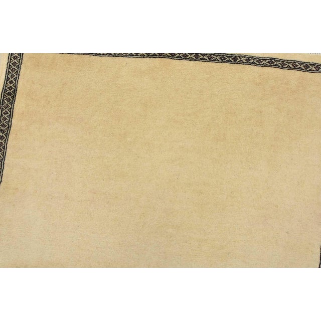Bokhara Runner 3’4” X 14’8” Beige Wool Hand-Knotted Oriental Rug For Sale In Philadelphia - Image 6 of 13