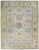 Modern Sultanabad Blue Handmade Floral Wool Rug For Sale - Image 11 of 11