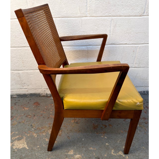 Set of Six Mid-Century Walnut and Cane Dining Chairs by Glenn of California For Sale - Image 12 of 18